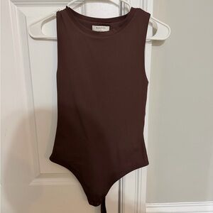Aritiza Brown Body Suit Womens